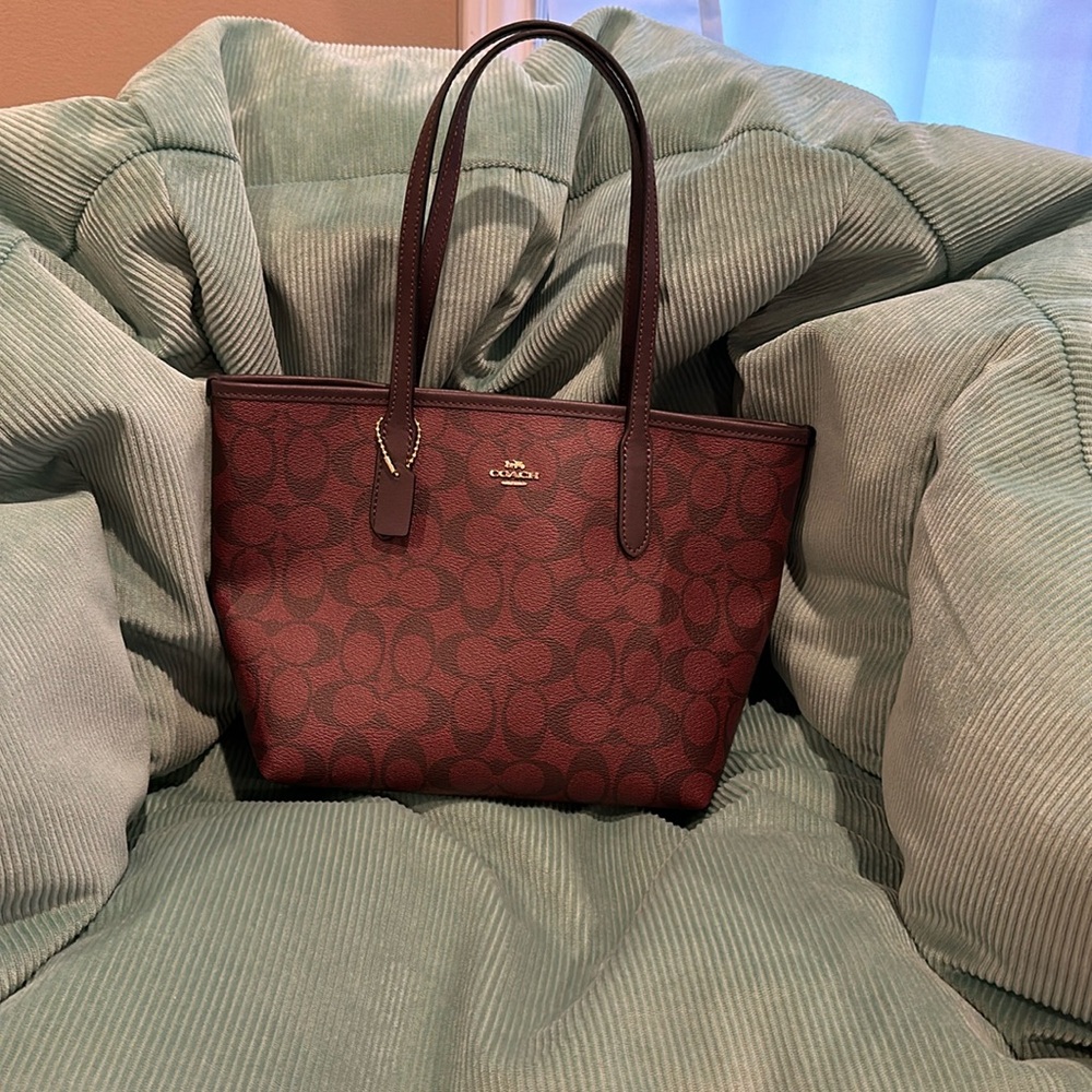 Coach city mini tote bag